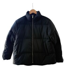 Theory Black Puffer Jacket City Poly Medium M Women's